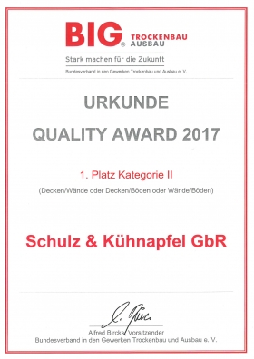 BIG QUALITY AWARD 2017