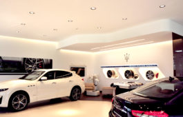 Ausbauarbeiten für einen Maserati Showroom